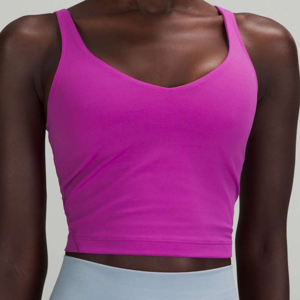 Lululemon Cropped Align Tank in Vivid Plum, Size 20